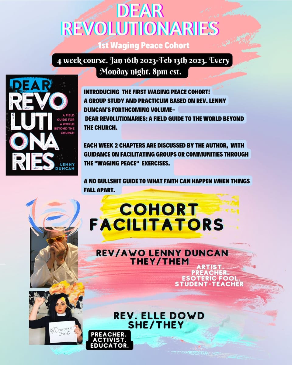Dear Revolutionaries